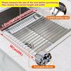 Roll Up Dish Drying Rack over sink,304 Stainless Steel Dish Drainer Shelf Organizer Tableware Plate Storage Kitchen accessories