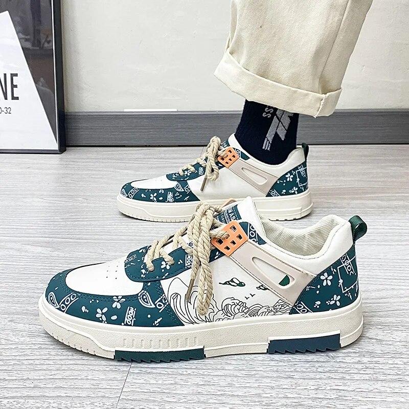 

Мужская трендовая повседневная обувь на вулканизированной подошве, модная весенне-осенняя парусиновая обувь, студенческие мужские прогулочные кроссовки на шнуровке 39