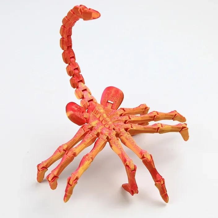 3D Printed Movable Joints Fahugger Toys Simulation Articulated Animal Figurine Ornaments Creative Model Desktop Decoration