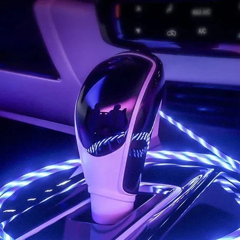 Câble de Charge Rapide 1m Câble LED Lumineux Câble de Données Type C Lumière Flottante USB pour IPhone 14 13 Pro Max Xiaomi Universel