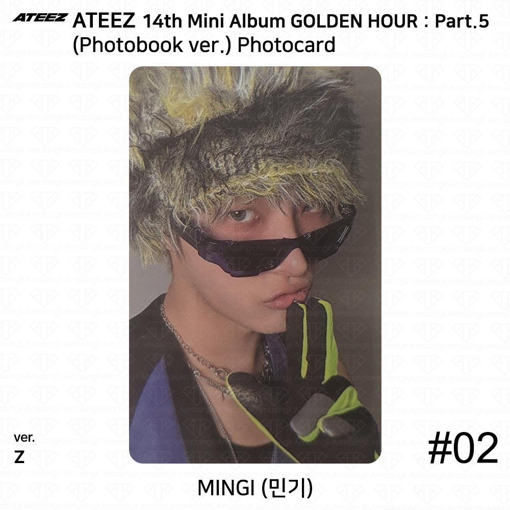 ATEEZ 14th Mini Album Golden Hour Part.5 Photobook ver. Photocard Z VER