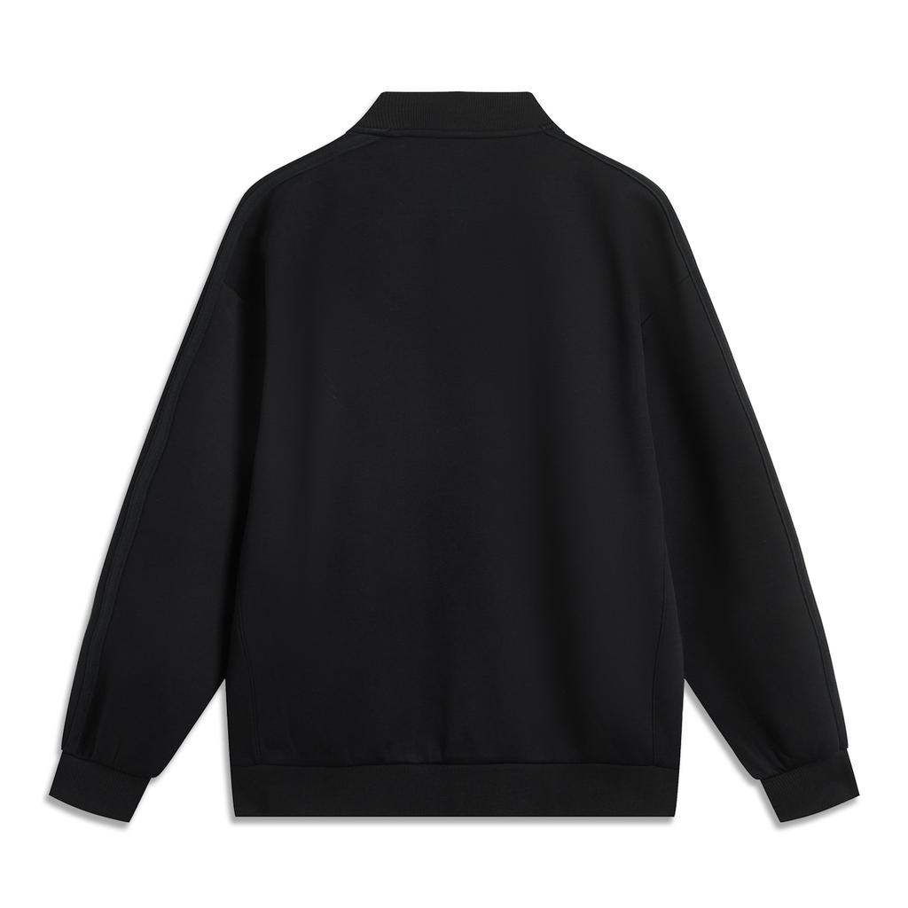 Li Ning Sports Life Collection Baseball Jacket Unisex Black AWDV371-2