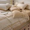 Fuyuefen Light Yellow Stripe All-Cotton Bedding Collection