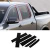 Glossy Black Window Center Pillar Trim Cover For Ford Ranger
