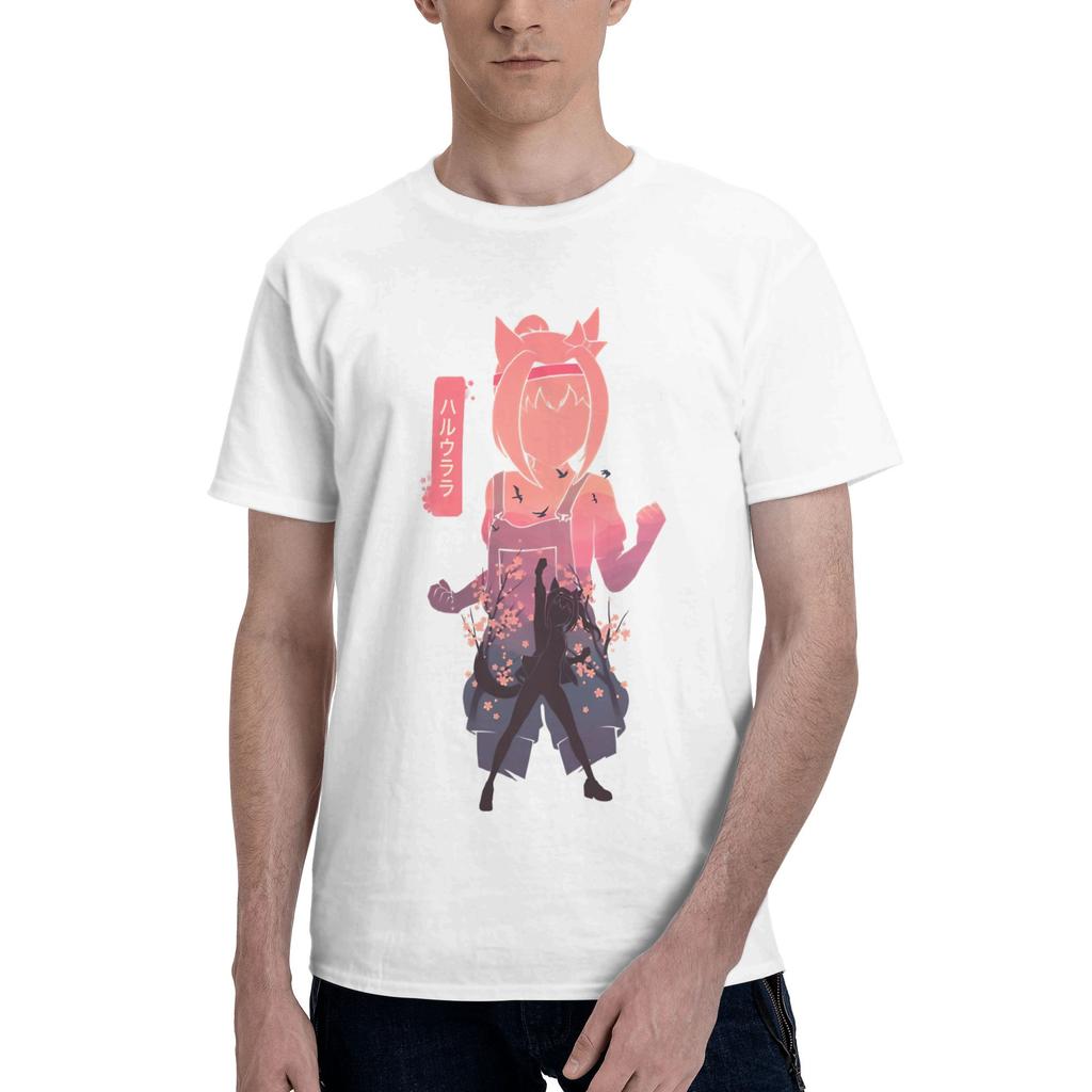 Haru Urara Aime T-Shirt for Men Women The Shining Star of Losers Everywhere Humorous 100% Cotton Tee Shirt T Shirt Original Tops