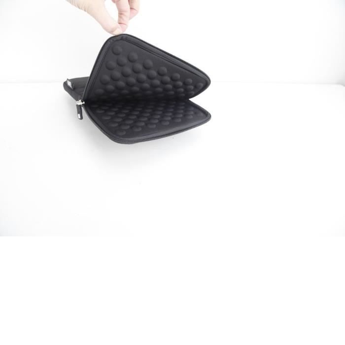 Housse universelle tablette jusqu'à 11''. Grande poche bulles antichocs. Pochette avant pour documents/objets. En Polyester RPET 600