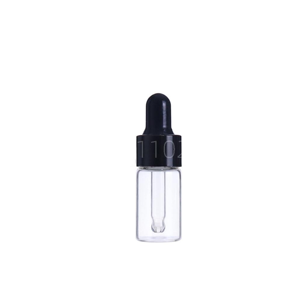Mini Dropper Bottles Oil Aromatherapy Bottles with Rose Gold Cap Reagent Pipettes Bottles Transparent Bottle 1ml 2ml 3m 4m 5m