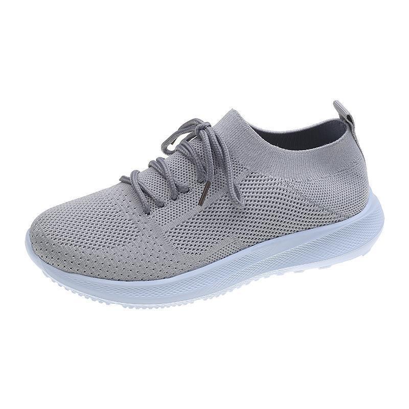 Frühling neue Mode Mesh Fly-Woven atmungsaktiv bequem vielseitig tragbar Schnürer lässige Sport Laufschuhe