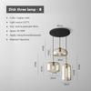 Modern Hanging Loft Glass Lustre Pendant Light Nordic Industrial Decor Lights Fixtures E27/E26 for Kitchen Restaurant Lamp