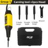 Electric Engraving Pen DIY Cutter Carving Tool Set  220V 50W Electric Woodworking Chisel Carving Knife Carpentry Root Furniture
