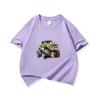 Kids Cotton T Shirt Watercolor Offroad Car Print Crew Neck Short Sleeve Tee Casual Breathable Boys Girls Summer Tops