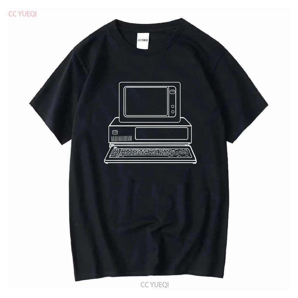 A1 Vintage 80s IBM Personal Computers On Campus T Shirt Adult XL Blue Mens long or short sleeves vintage Washed graphic