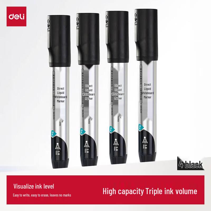 Deli Large Capacity Erasable Whiteboard Marker