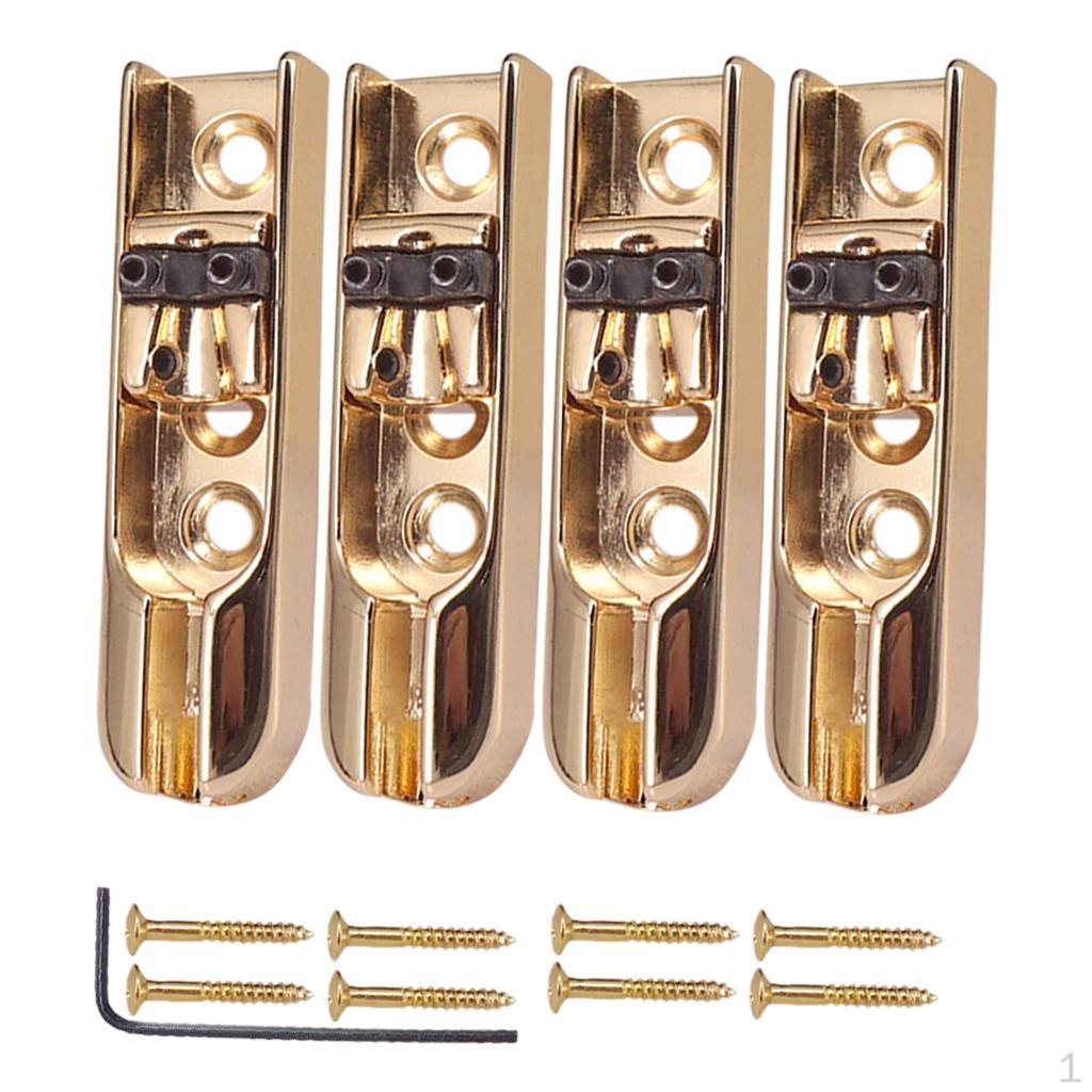 4 Pieces Bridge Hex Keys And Screws String Bass Electric Guitar Accessories