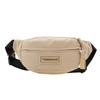 Stylish Children's Waist Bag Durable Oxford Fabric For School And Travel In Black White Brown And Khaki