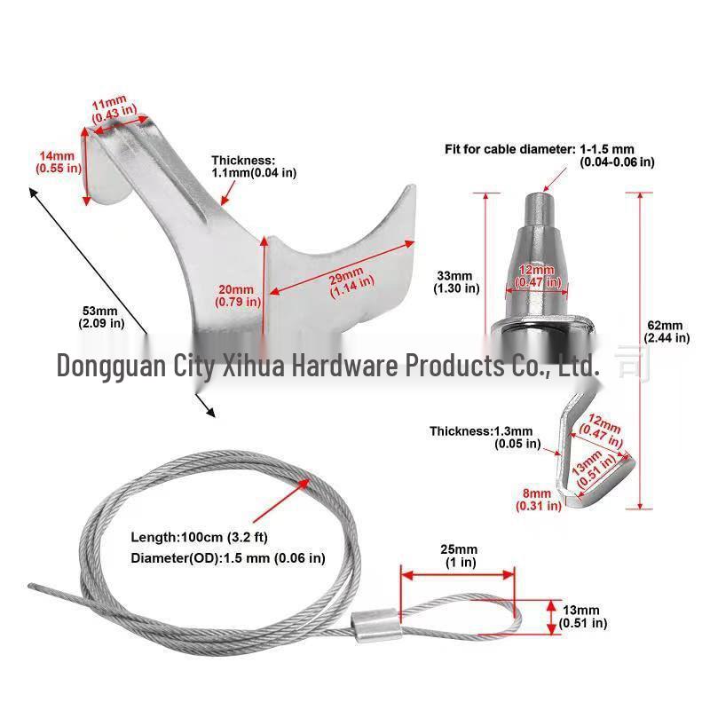 Cross-Border Wire Picture Hanging Rope for Art & Calligraphy Exhibits—Gallery Hook & Frame Accessories.