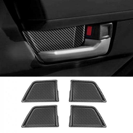 For Toyota Tacoma 2024 2025 Carbon Fiber Inner Door Handle Bowl Cover Trim