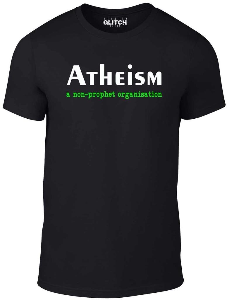 Atheism Men's T-Shirt Mens Womens Tees Top - Funny Religion Atheist God Dawkins Belief Prophet