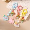 Aihua Cute Kawaii Happy Clouds Keychain for Women Girls Kids Handbag Pendants DIY Sweet Stars Cloud Key Ring Jewelry Gifts