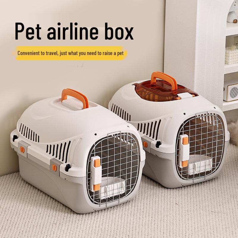 Pet Airline Carrier: Portable, Breathable Travel Cage for Cats and Dogs