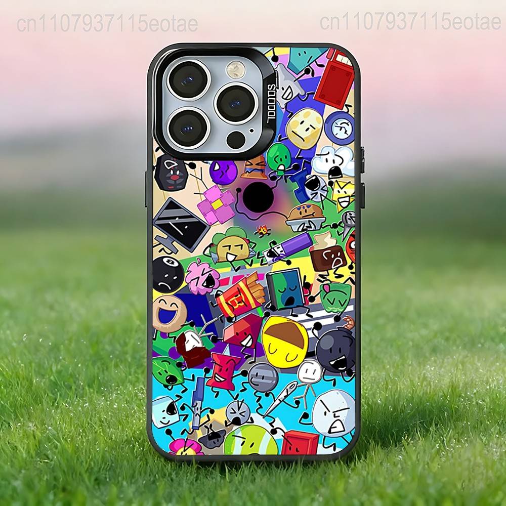 Bfdi Battle for Dream Island 2 Black Phone Case Compatible with iPhone 17 16 15 14 13 12 11, Pro, Max, Plus, E, Air, Mini