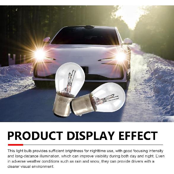 WZP 10PCS 1157 Tail Light Bulb, Universal Brake Light Bulb Compatible with P21/5W S25 BAY15D 7528 2357 2057 1016 1034 1076, Replacement for Marker