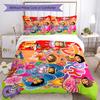 Dora Explorer Bedding Set Breathable Duvet Cover with Pillowcases Decorative Bed Linen for Bedroom Home Decoration Birthday Gift