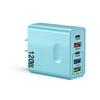 120W Multi-Port Fast Charger - EU/US/UK Compatible for Mobile Phones