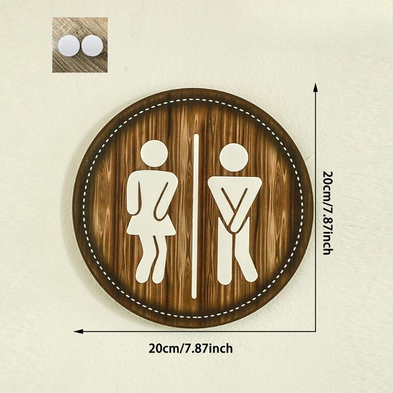 

Wooden plaque Toilet Sign House Decoration Sign Wall Hanging Ornament Farmhouse Bathroom Decoration
