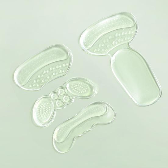 Yousheng Heel Grips Soft Silicone Cushions Heel Pads with Anti-Slip Texture Invisible Heel Pads Foot Wear for High-heeled