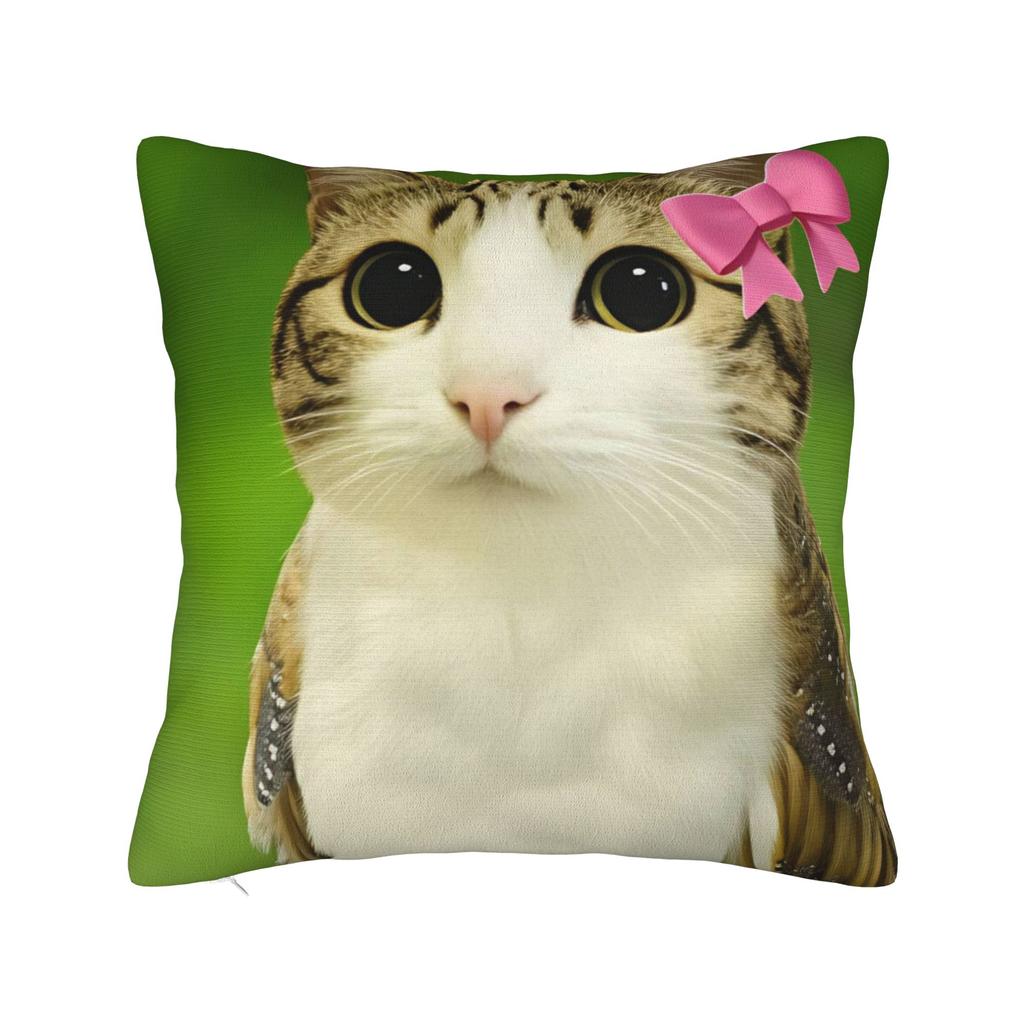 Kissenbezug Meowl Lustige Süße Katze Eule Vintage Kissenbezug Für Wohnzimmer Stuhl Kissenbezüge