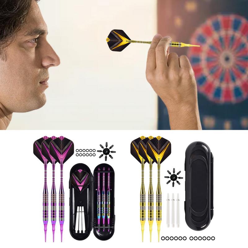Weiche Spitze Dartpfeil Set Gelber Metallkörper Spitze Pfeile Set Weiche Spitze Dartpfeile Für Elektronisches Dartboard Spitze Pfeile Set Mit Aluminiumkörper