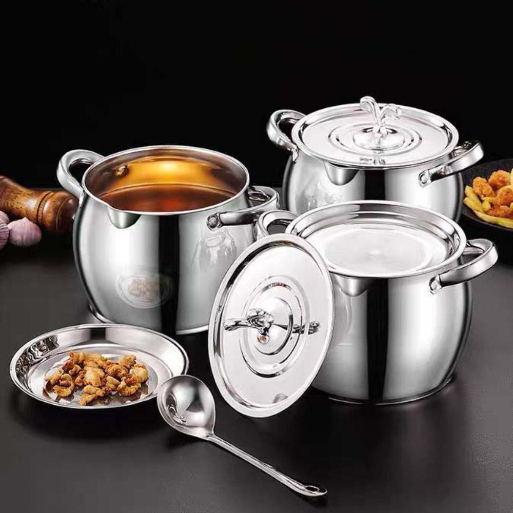 Stainless Steel Oil Filter Pot 1.5/3.5L Oil Pot New Oil Bottle  Kitchen