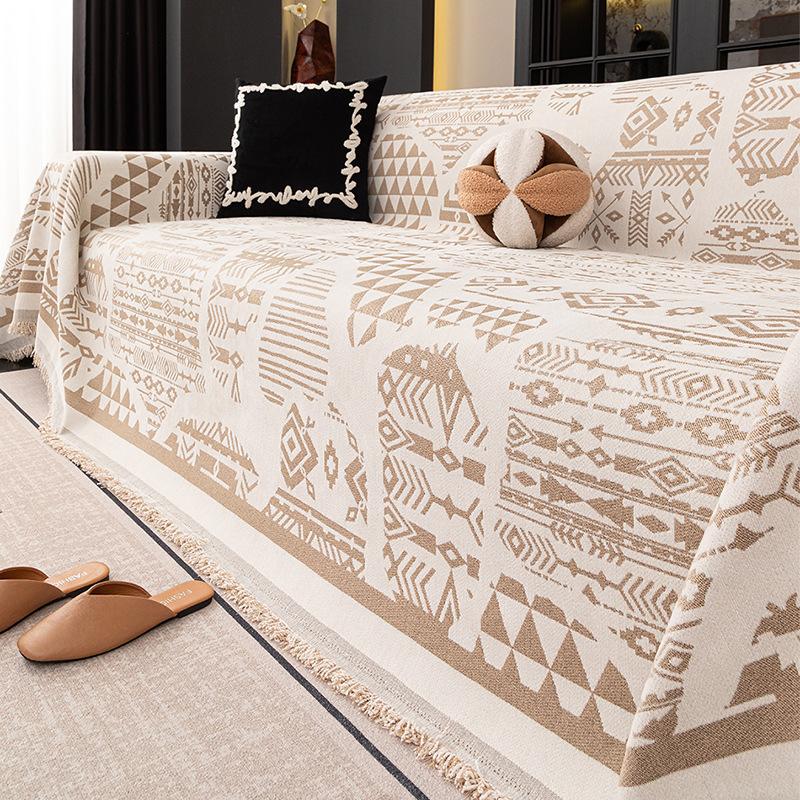 

Покрывало на диван с кисточками - 1 шт. Шенилловое нескользящее полотенце для дивана для спальни, офиса, гостиной Покрывало на диван с кисточками 180 * 130cm single pack