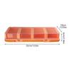 Hardware Tool Storage Box, Multi-Compartment Transparent Tool Organizer for Screws, Nuts and Small Fasteners