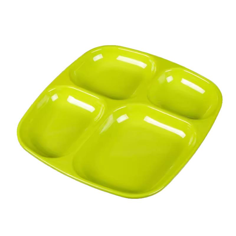 Melamine Tableware: 3, 4, and 6-Compartment Plates and Bowls for School Cafeterias
