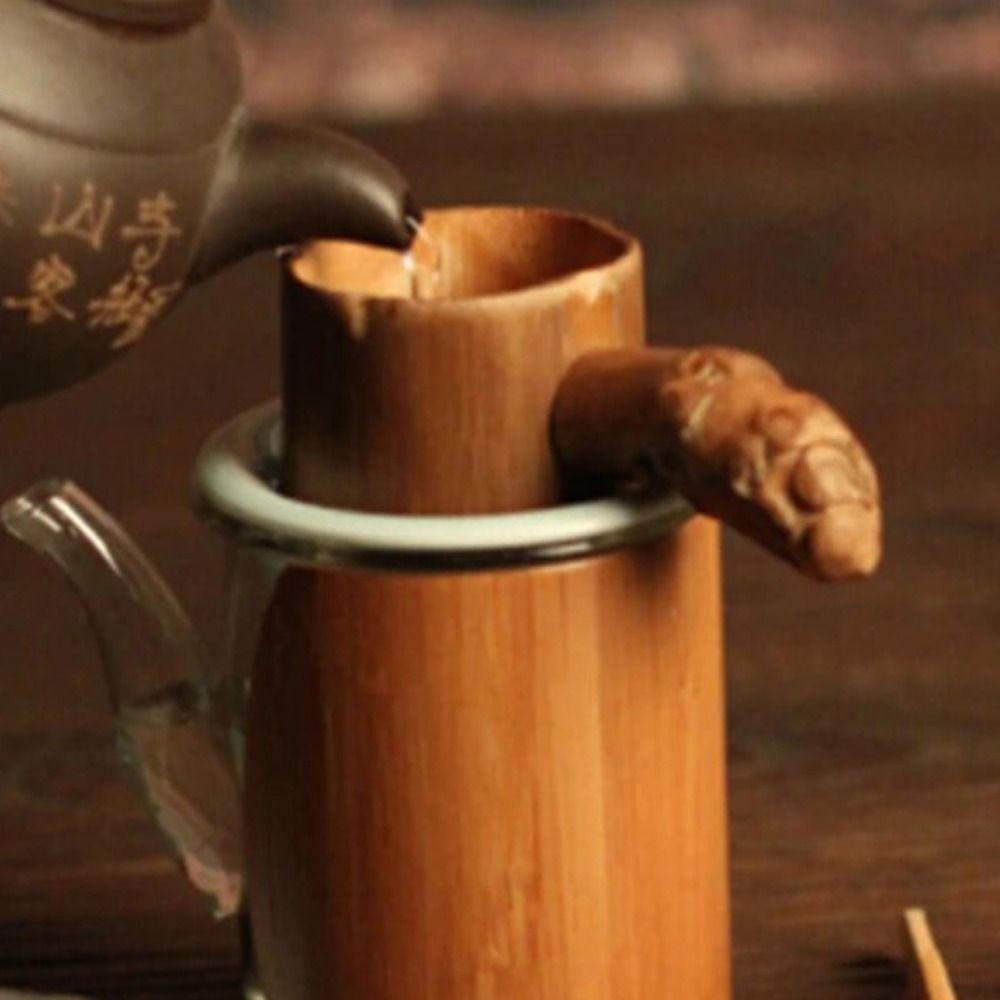 Retro-Teesieb Japanischer Tee-Infusor Teegeschirr-Zubehör Natürliche Bambus-Teefilter Teehaus
