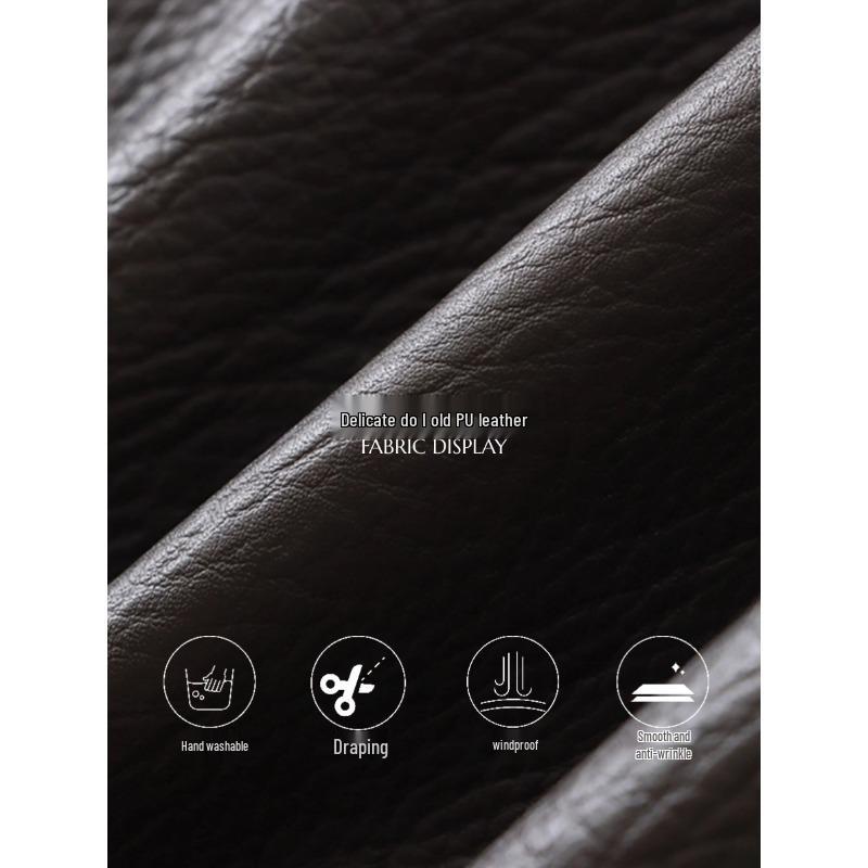 Sinan Modern Double Collar Asymmetrical Biker Leather Jacket - Early Autumn SN7087