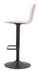 Bar Stool With Lift High White Cm 43X49,5X85,5-107(Seat Cm 61-82,5) Set 2Pcs