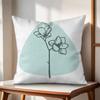 Simple Plant Cushion Cover Natural Linen Organic Fabric DoubleSided Printing Couch Pillow Covers Home Decor