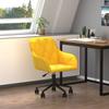 Day and Night - Day and Night Yellow Velvet Swivel Office Chair
