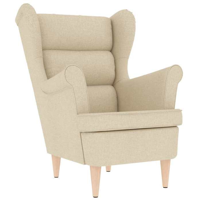 VidaXL Armchair Cream 74x84x100 Cm Fabric, Recliner, Living Room Armchair, Bedroom Chair, Lounge Chair, 4016902