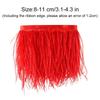 Decoration DIY Wedding Dress Crafts Accessories 8-10 CM Wide Ostrich Feathers Trim Plumes Ribbon Selvage 1 Meter Long