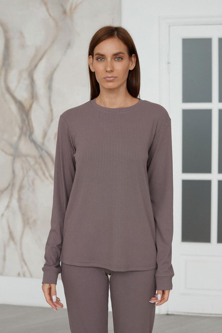 

Жіночий лонгслів (95834) 48/50(XL/XXL) brown-nose кольору