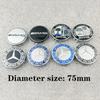 4 Pezzi Per Mercedes Benz AMG C207 C218 A207 C117 CLA CLS Classe E W212 S212 X166 W176 W205 75mm Tappo Coprimozzo Logo Centrale Ruota Auto