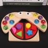 Wooden 3D Toys Magnetic Fishing Game Ladybug Shape Matching Building Blocks Animal Puzzle Game Early Education
