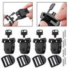 Practical Spa Latches Slides 4pcs Broken Latch Clip Lock Key Accessories Hardware Plastic Pools Spas Repair Kit