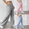 European Style Striped Casual Fashion Loose Fit Wide Leg Pants