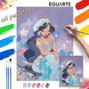 Digital Oil Painting Princess Jasmine Diy Coloring Handpainted Handpainted Filling Home Decoration Gift, Art Painting, Wall Decor