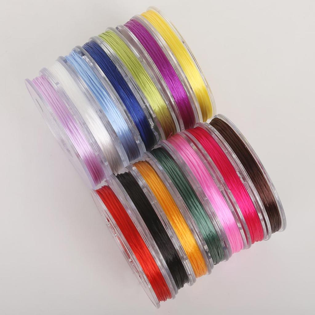Fil Élastique 40 Mètres Cristal Transparent Cordon de Perles Fil Fil Fabrication Bracelet DIY